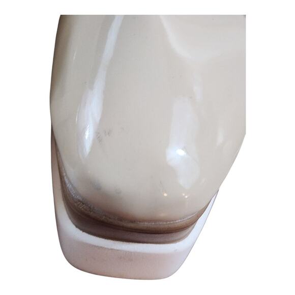 JiooShongMi sz 36, US 5.5 - 6 beige chunky platform shoes lightweight square toe - Picture 8 of 11